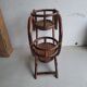 Vintage rattan heart plant holder