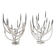 Pair of candlesticks by Xavier Féal for Inox Industrie, 1970