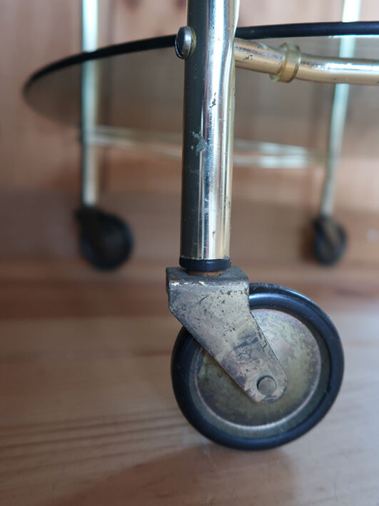 Roller side table