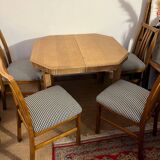 Set of 4 vintage wooden chairs