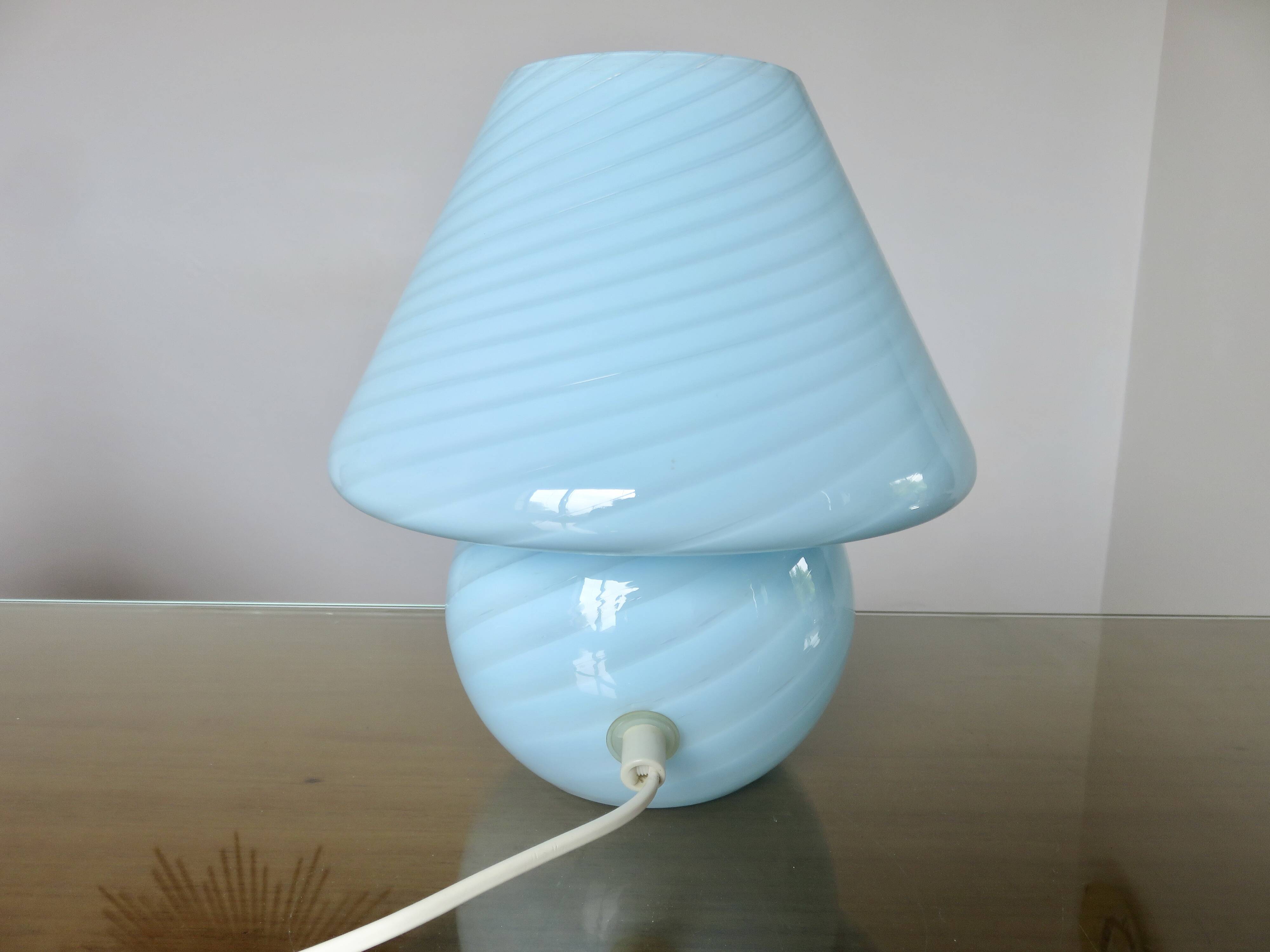 Authentic Murano Vetri mushroom lamp, 1970