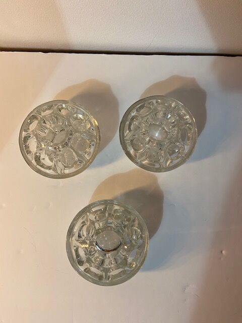 Set of 3 flower vases 9 holes