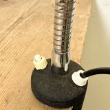 Lampe de table italienne en col de cygne vintage chromée, années 1960