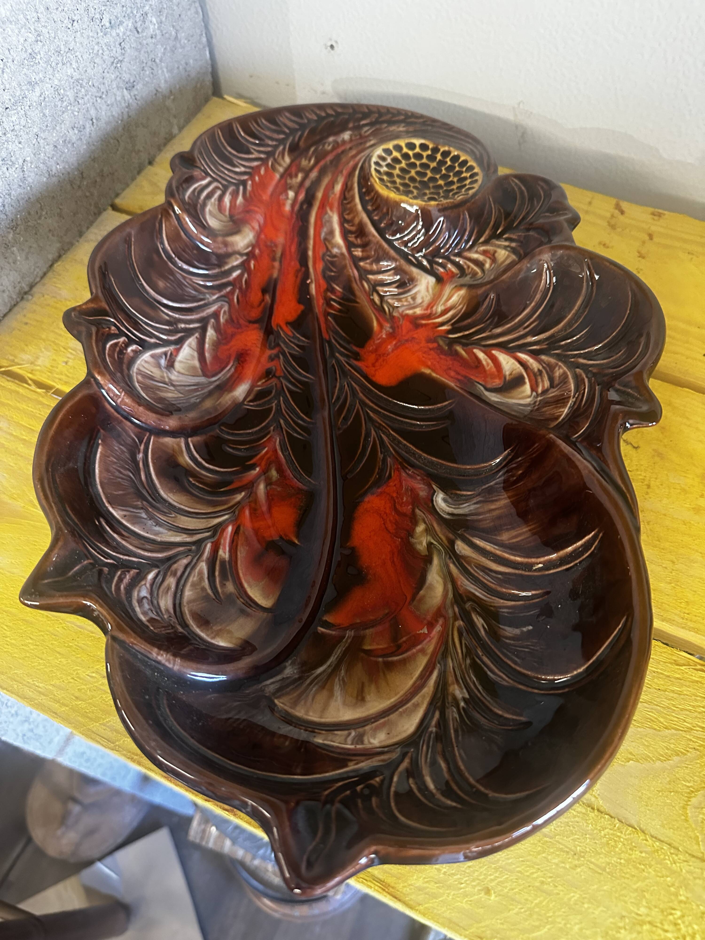 Large Fruit Bowl - Ceramic Centerpiece Vallauris 60s