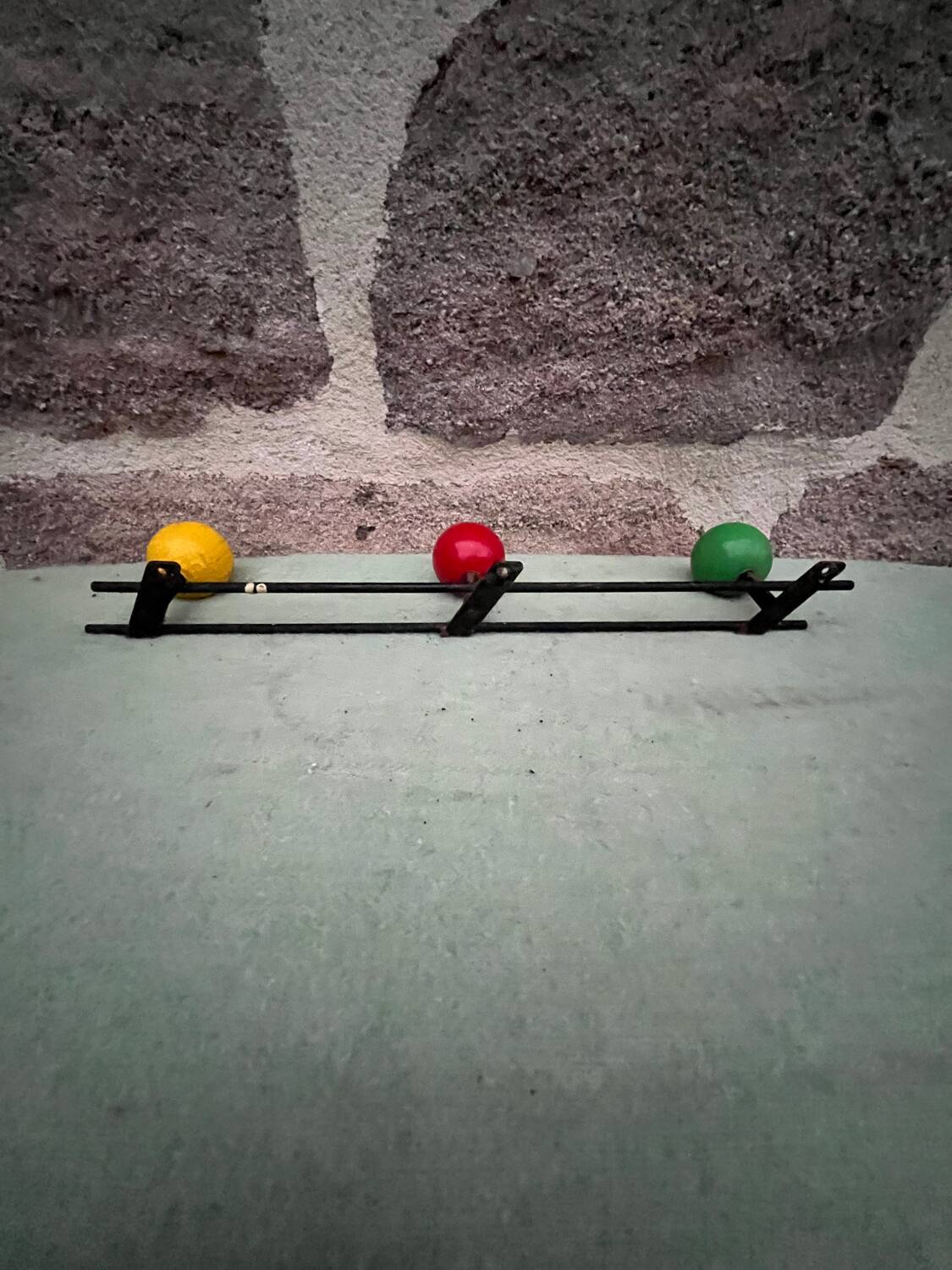 Multicolored coat rack