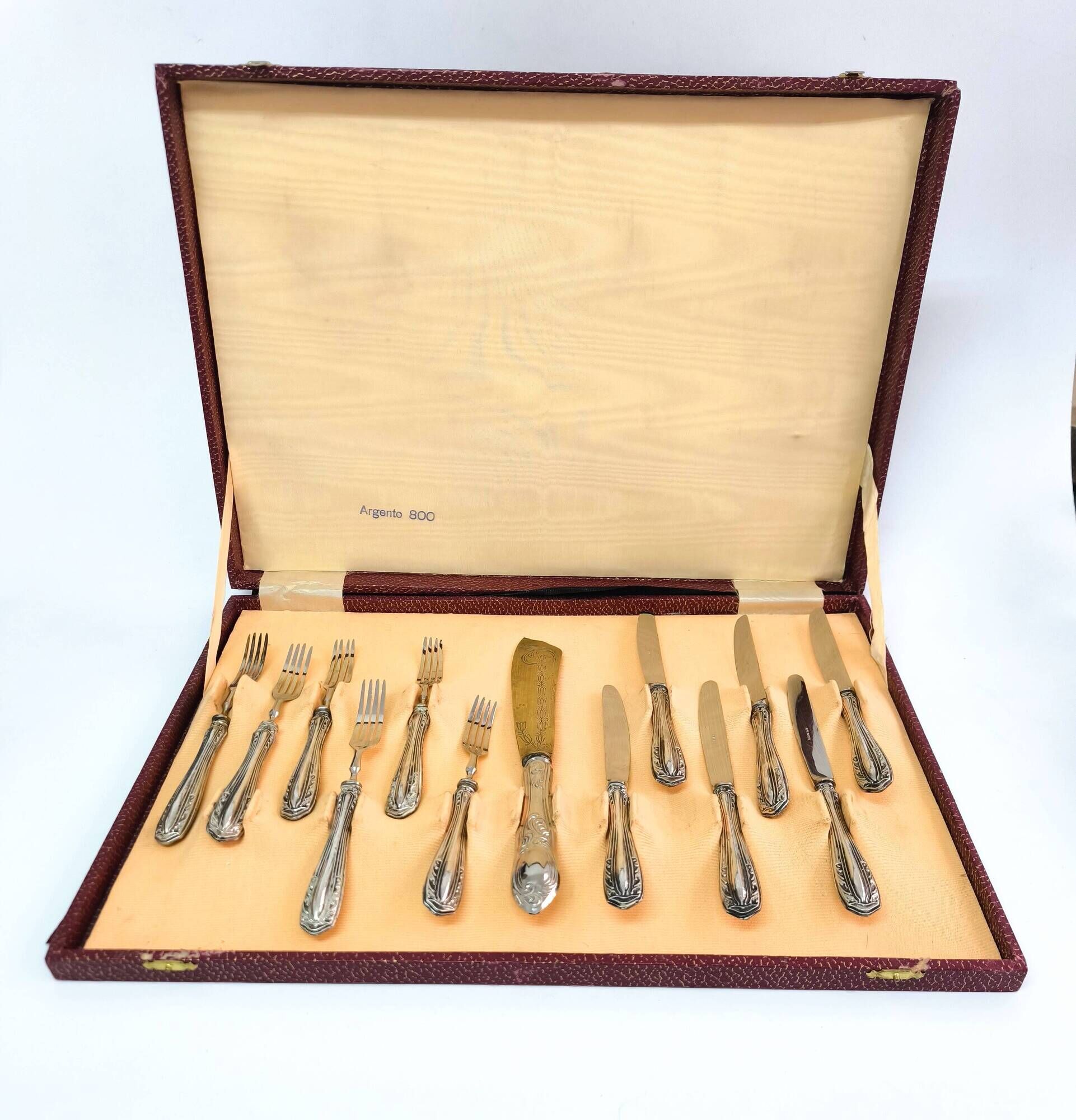 Vintage Solingen cutlery, 800 silver and stainless steel (1940s-1950s)