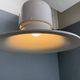 White 'Campana' hanging lamp by Joe Colombo for Stilnovo, Italy 1970s