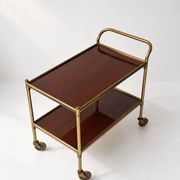 Chariot de service en laiton vintage
