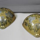 Pair of Gallé wall lights in glass paste (Tip)