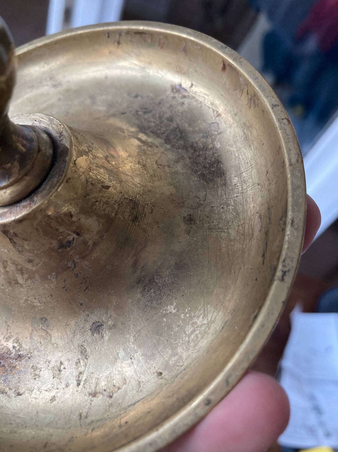 Vintage brass candle holder