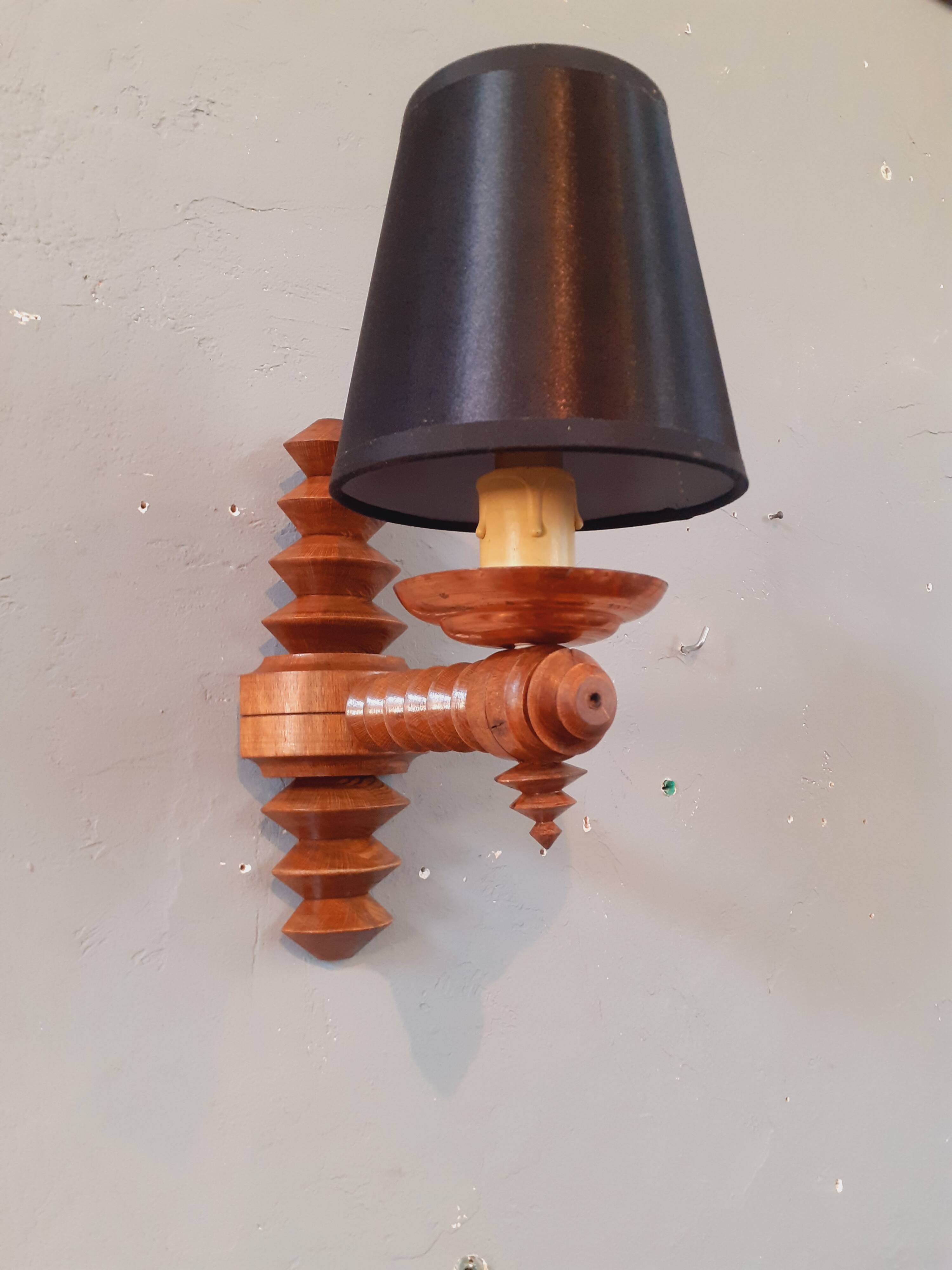 Wall Light 1940s Brutalist Dgl by Charles Dudouyt
