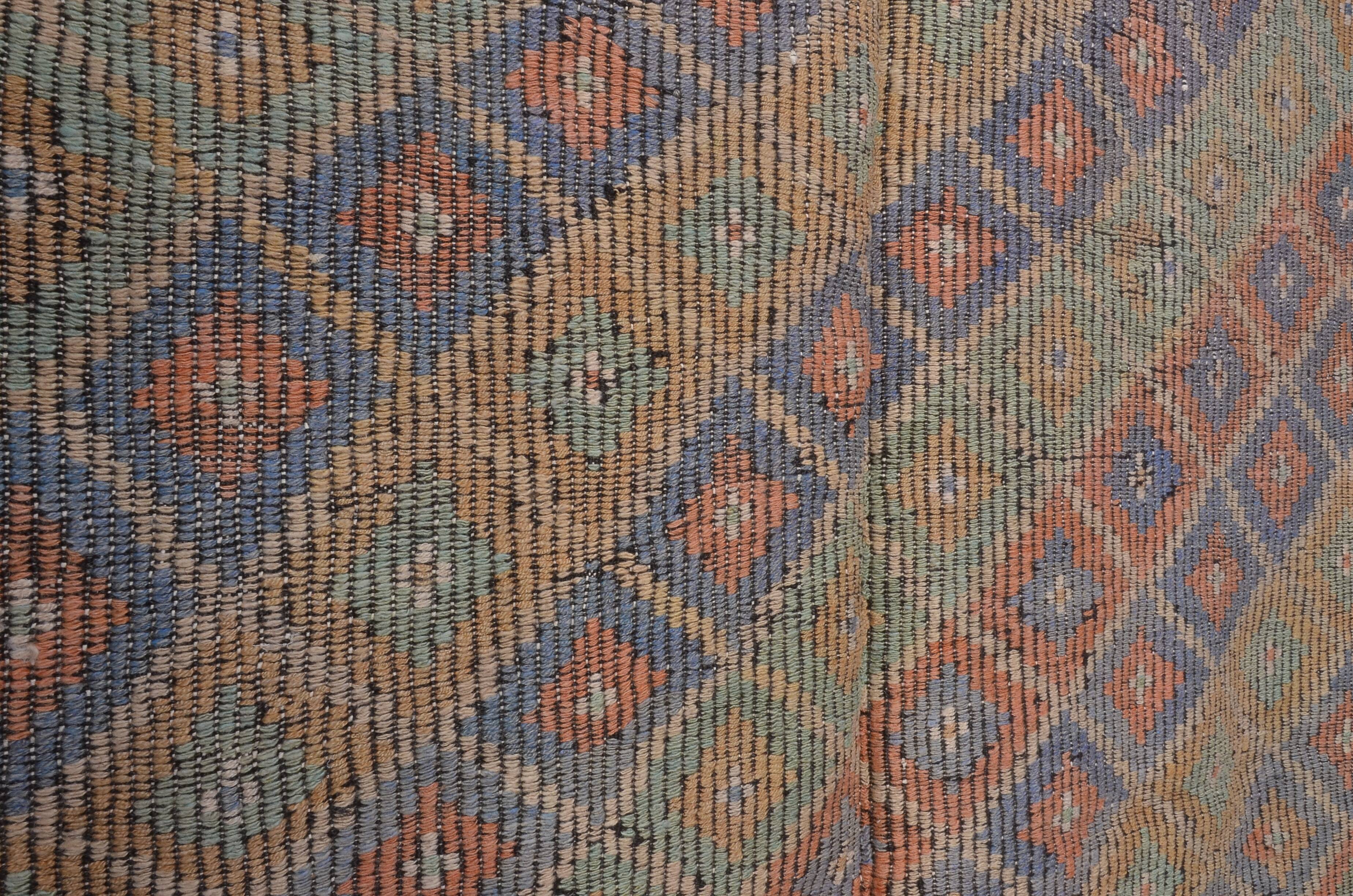 Handwoven Tribal Oushak Kilim Rug sku 1896