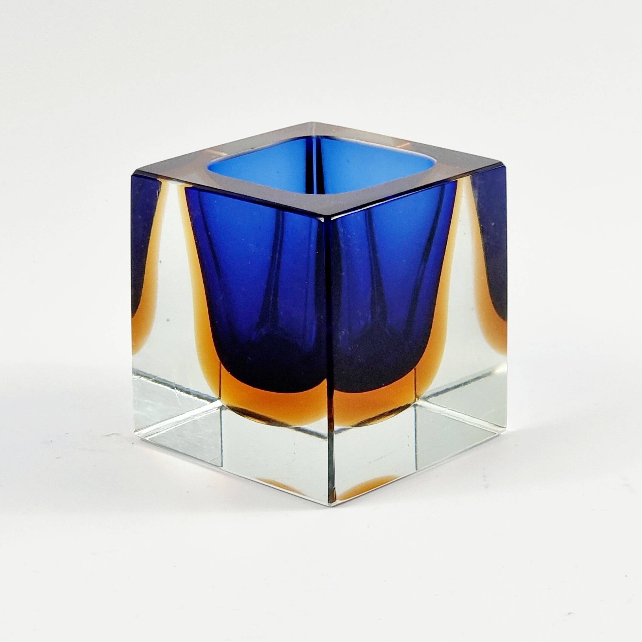 Sommerso Murano Glass Catch-All by Flavio Poli for Seguso, Italy, 1960s