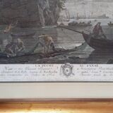 Engraving by Joseph Vernet (1714-1789), published by Jacques Duret, Fishing by Lantern Light