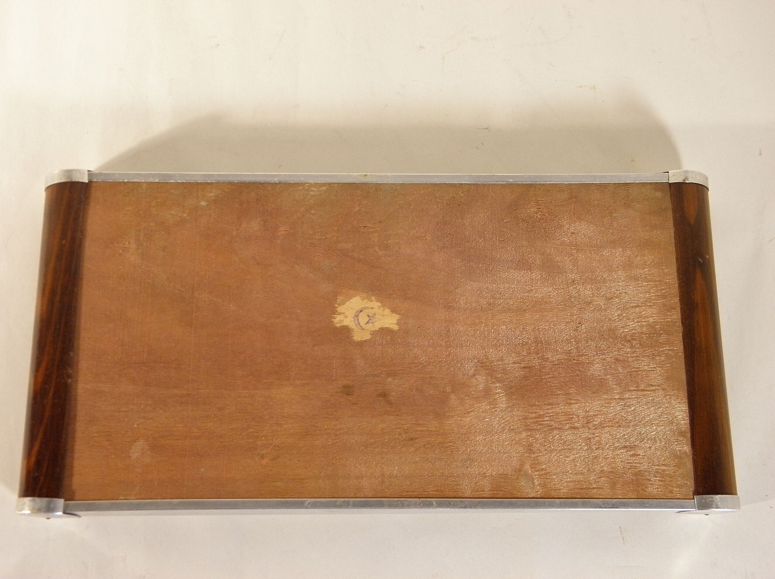 Art deco mirror plate 35 x 17 cm