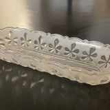 1 Elongated molded glass cup