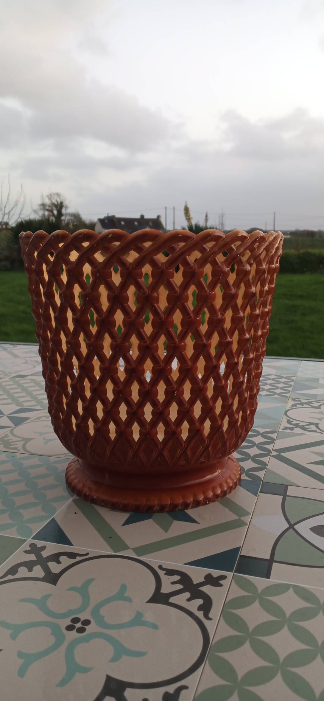 Syla vintage plant pot