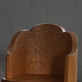 Fauteuil Stump Moderne en Pin Massif, par un Ébéniste Suédois, Wabi Sabi, années 1960