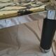 Table basse marbre de Calacatta fin 1970