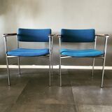 Tubular steel armchair Kiki by Ilmari Tapiovaara for Merva Finland 1960