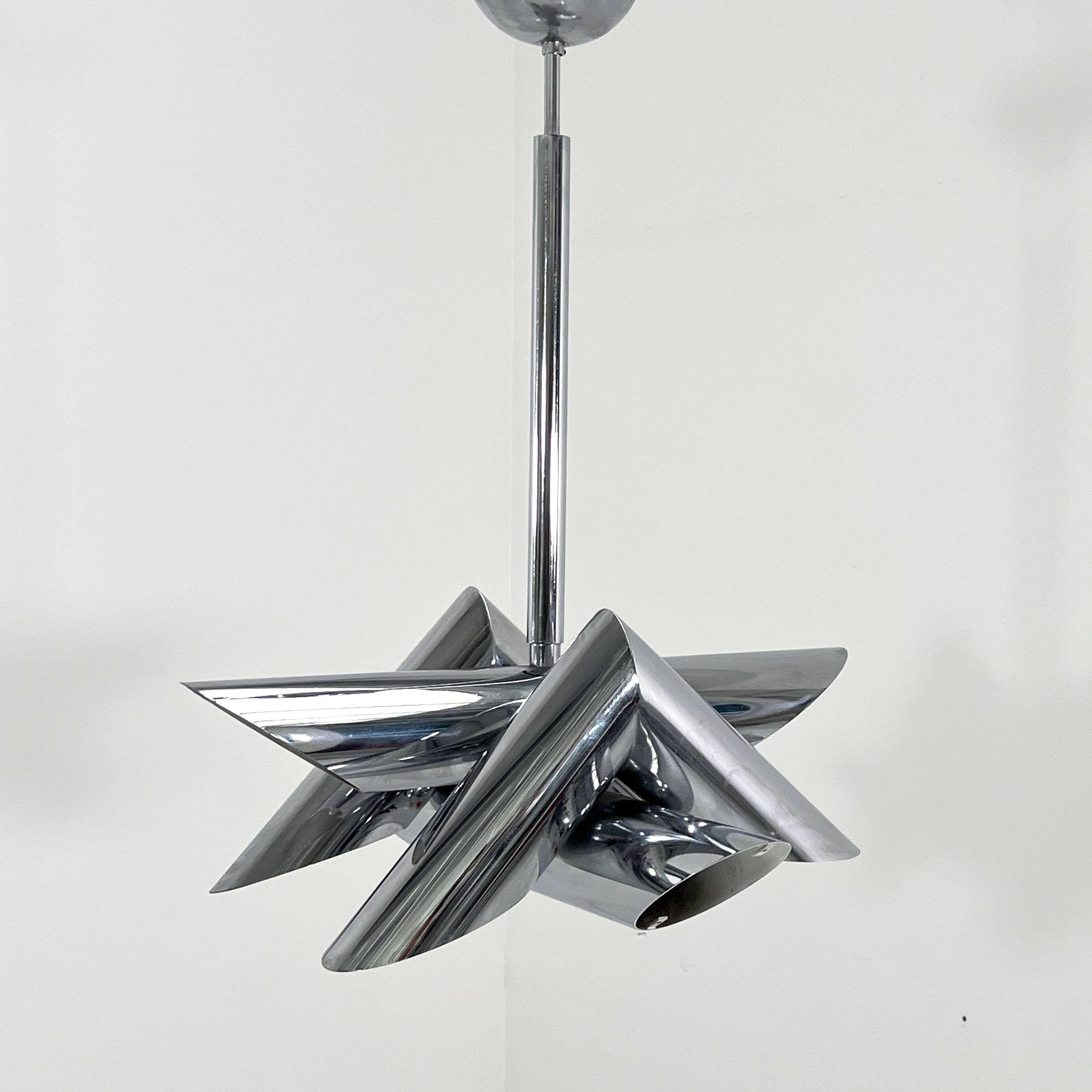 Suspension Chromée de Oscar Torlasco pour Stilkronen, 1960