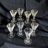 8 Art Deco bistro glasses