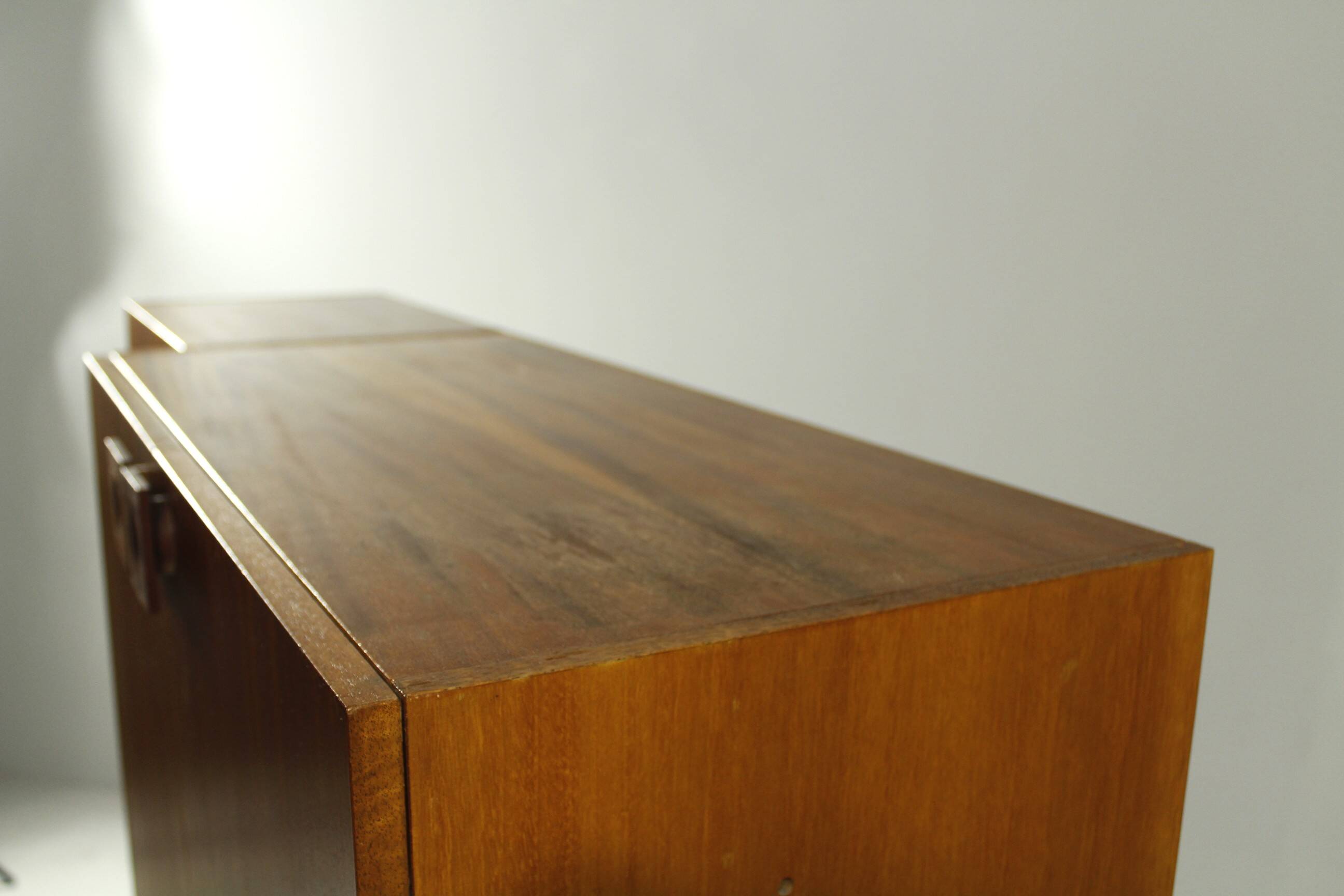 1970s Mahogany dresser with bookcase