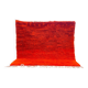 Large Beni Ouarain Rug 260x260 cm – Vibrant Orange Wool, Unique Piece