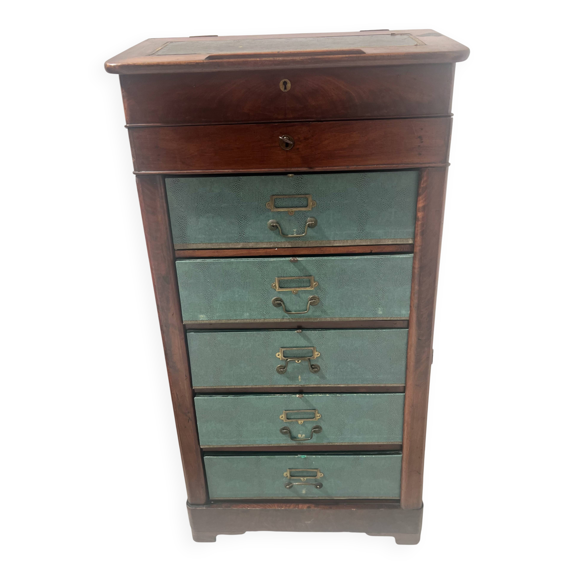 Old 19th century notary's clerk's desk