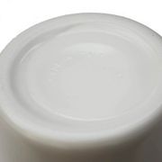 Lot 7 white opal glass jars with vintage airtight lid