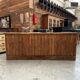 Art Deco counter in solid oak