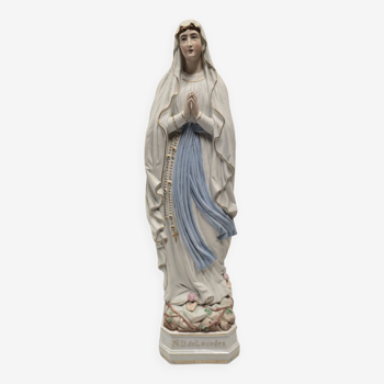 Ancienne vierge en porcelaine,  48cms de H