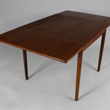 Table extensible danoise en teck années 1960