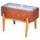 Danish Teak and Beech Planter with Zinc Liner, 1950s