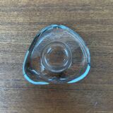 Vintage Swedish glass candlestick from Orrefors