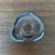 Bougeoir en verre suédois vintage d'Orrefors