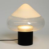 Lampe de table en verre de Murano en deux pièces des années 1960 par Roberto Pamio pour Leucos