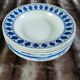 8 mismatched antique deep plates