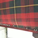 Bridge chair in Scottish check fabric