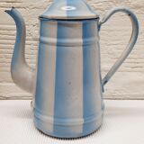 Blue enamelled coffee maker