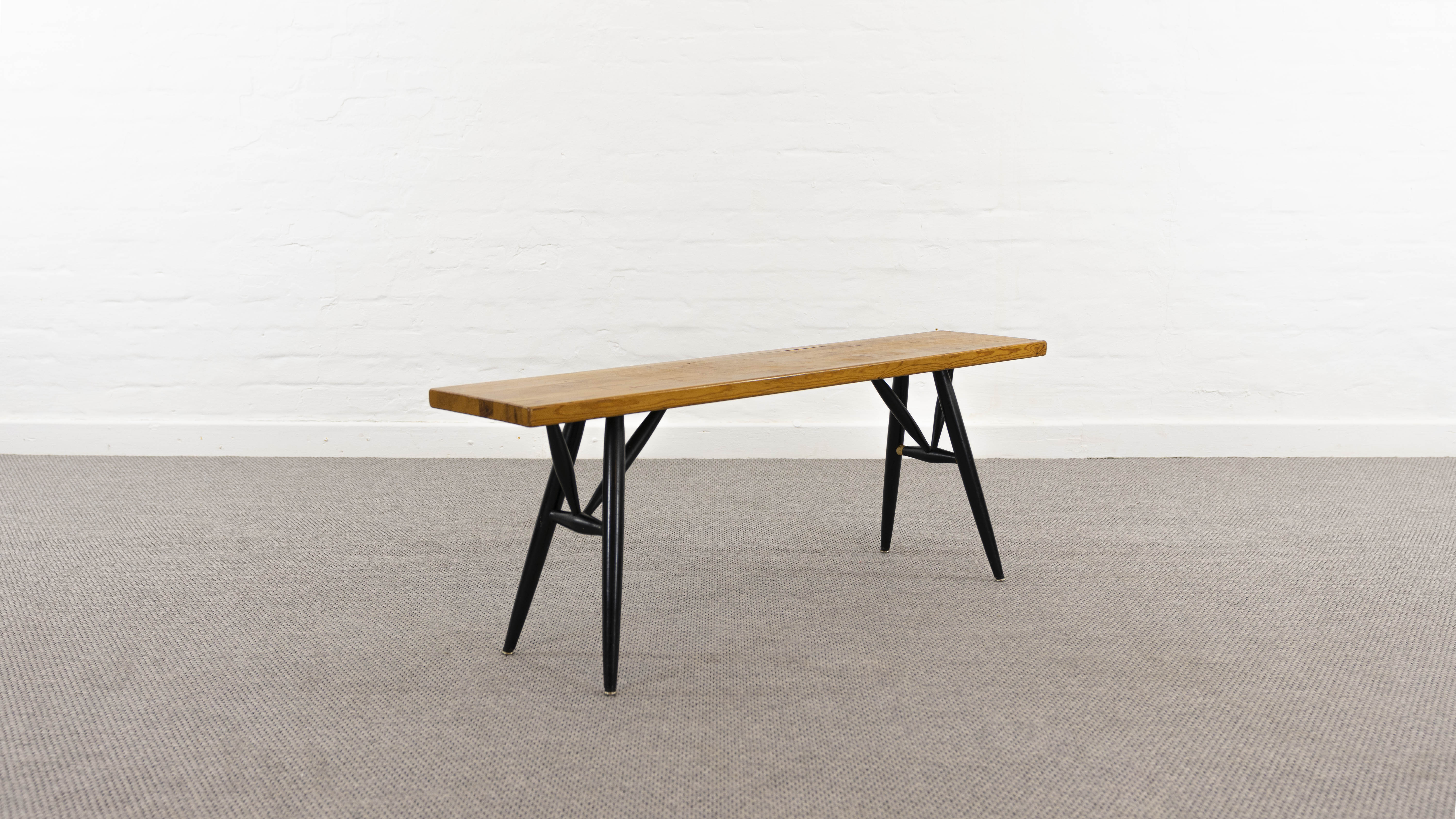 Pirkka Bench by Ilmari Tapiovaara for Laukaan Puu, 1955