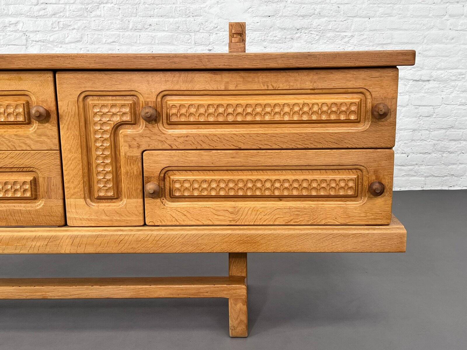 Vintage Oak Sideboard by Guillerme and Chambron for Your Home, 1960s