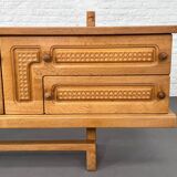 Vintage Oak Sideboard by Guillerme and Chambron for Your Home, 1960s