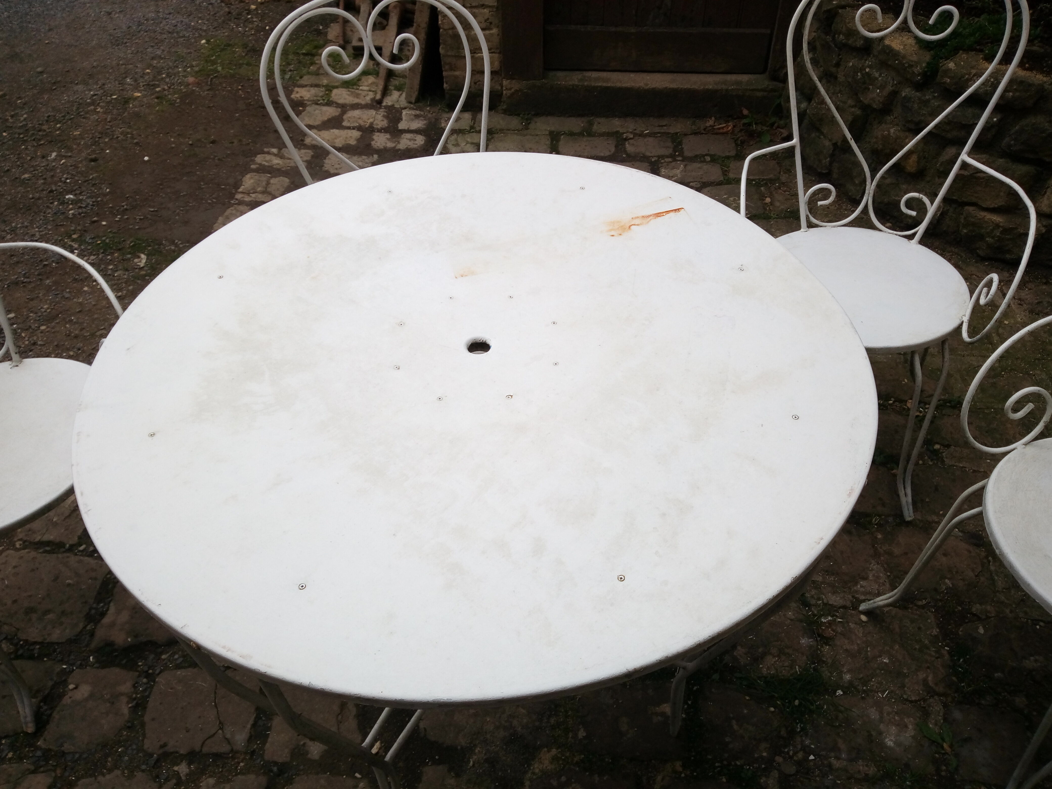 All garden furniture in wrought iron