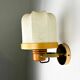 Italian articulated "Cocoon" wall light, resin and pine, 1970s