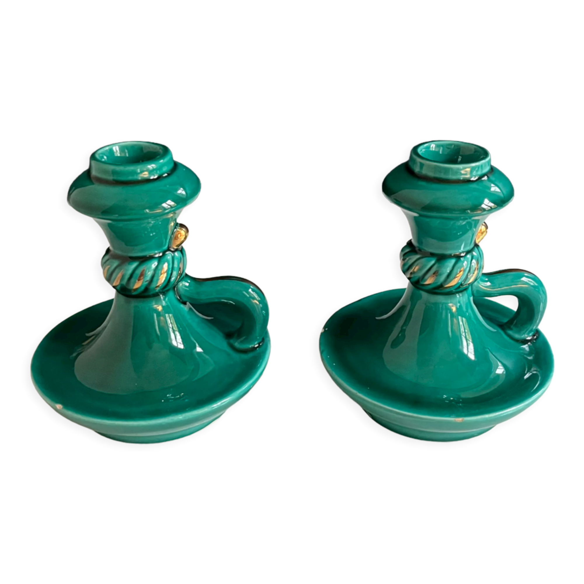 Pair of candle holders