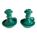 Pair of candle holders