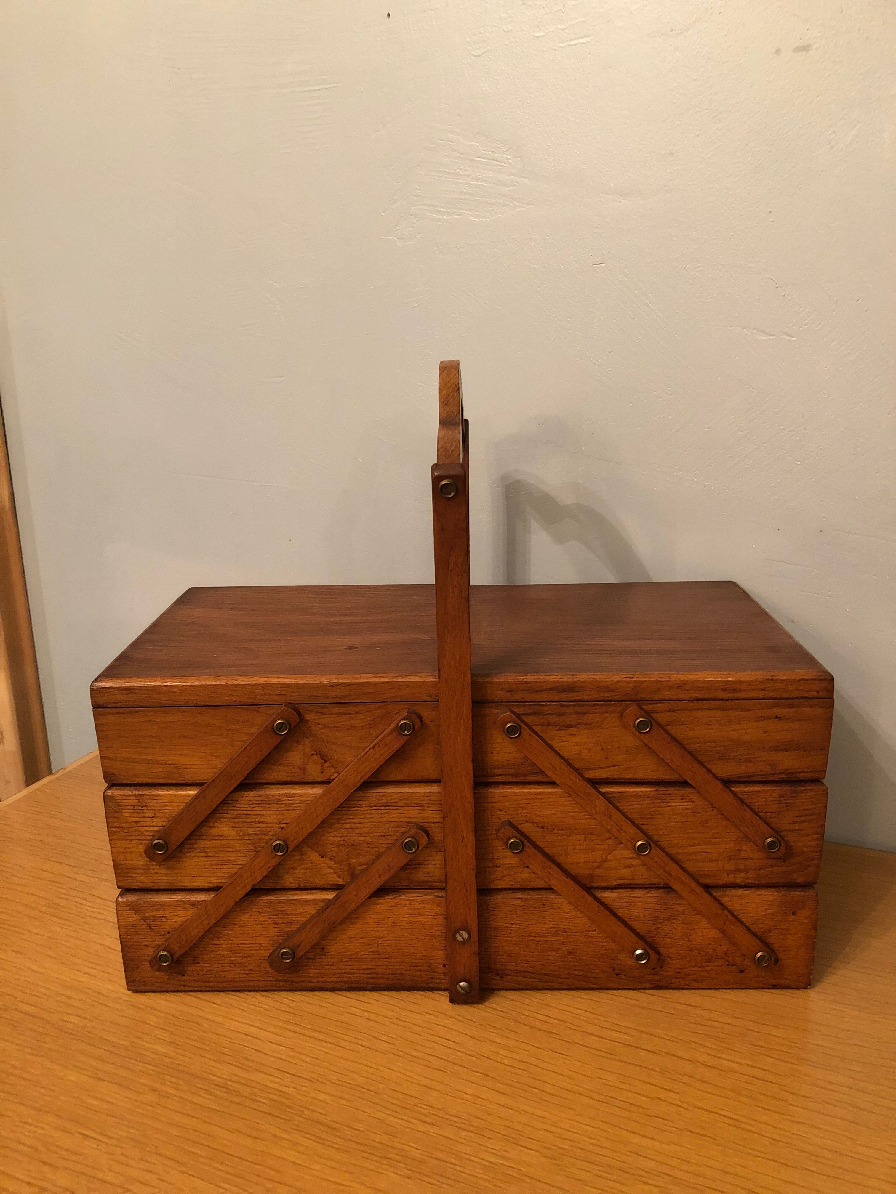 Vintage sewing basket