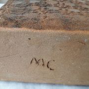 Brown ceramic vase