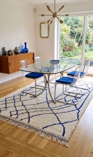 Beni Ouarain rug – Graphic elegance in natural wool